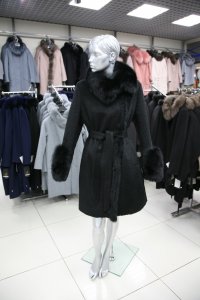 Пальто зимнее, женская коллекция 8833-4/BLACK