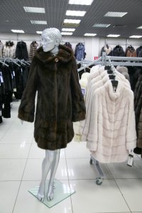Меховое пальто из норки, женская коллекция м444